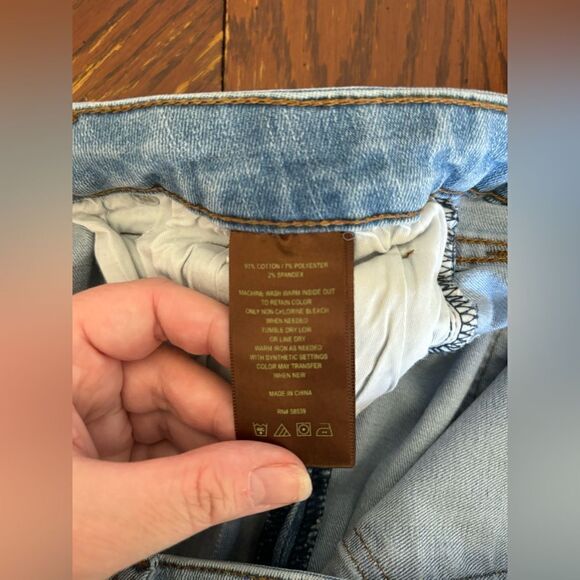 Kut from the kloth distressed Mia toothpick skinny jeans size 16 91% cotton - Picture 3 of 9